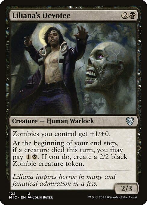 Liliana's Devotee from Midnight Hunt Commander (Uncommon)