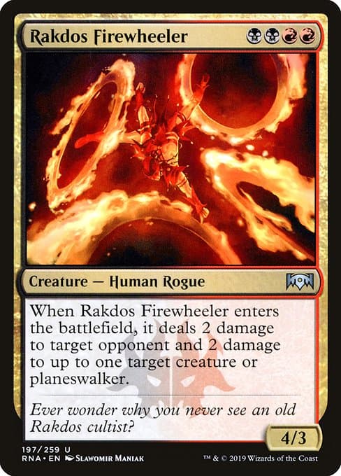 Rakdos Firewheeler from Ravnica Allegiance (Uncommon)