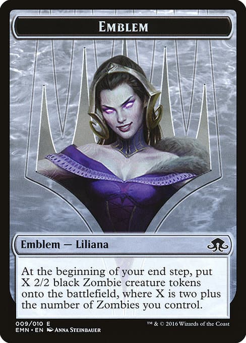Liliana, the Last Hope Emblem from Eldritch Moon Tokens (Common)