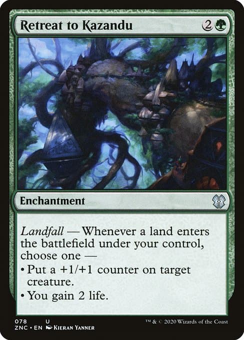 Retreat to Kazandu from Zendikar Rising Commander (Uncommon)