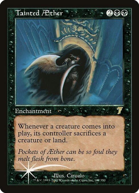 Tainted Aether from Seventh Edition (Rare)