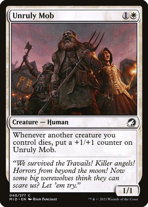 Unruly Mob from Innistrad: Midnight Hunt (Common)