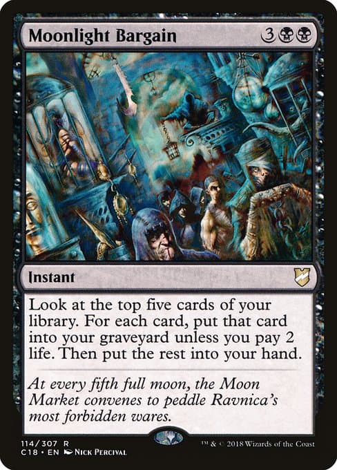 Moonlight Bargain from Commander 2018 (Rare)