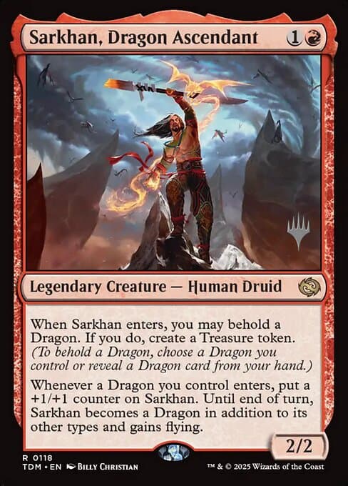 Sarkhan, Dragon Ascendant from Tarkir: Dragonstorm Promos (Rare)