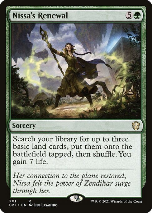 Nissa's Renewal from Commander 2021 (Rare)