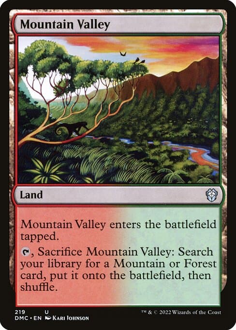 Mountain Valley from Dominaria United Commander (Uncommon)