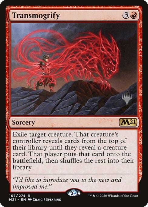 Transmogrify from Core Set 2021 Promos (Rare)