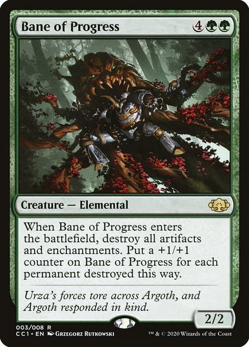 Bane of Progress from Commander Collection: Green (Rare)