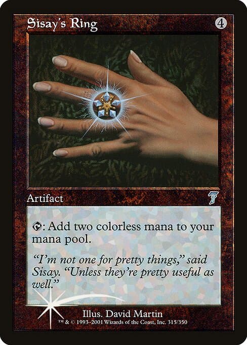 Sisay's Ring from Seventh Edition (Uncommon)