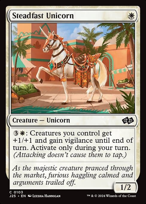 Steadfast Unicorn from Foundations Jumpstart (Common)