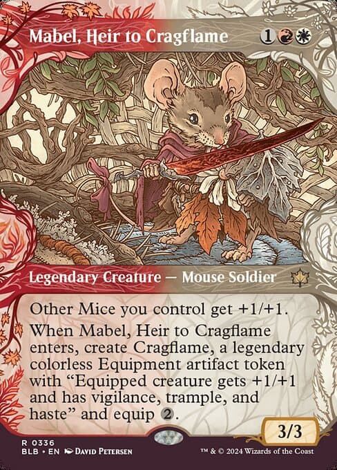 Mabel, Heir to Cragflame from Bloomburrow (Rare)