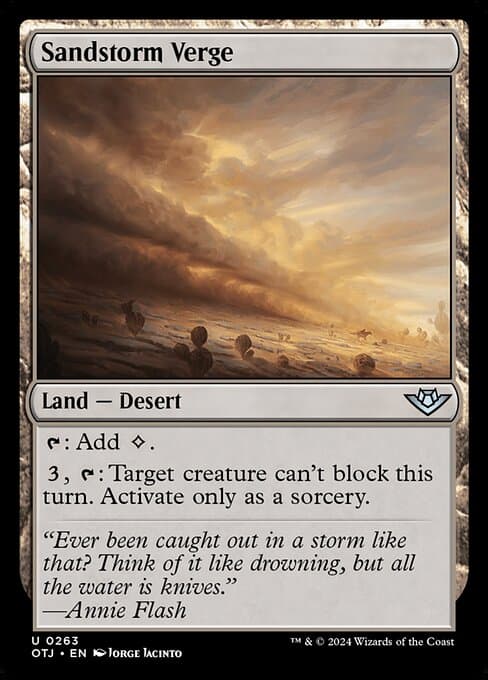 Sandstorm Verge from Outlaws of Thunder Junction (Uncommon)