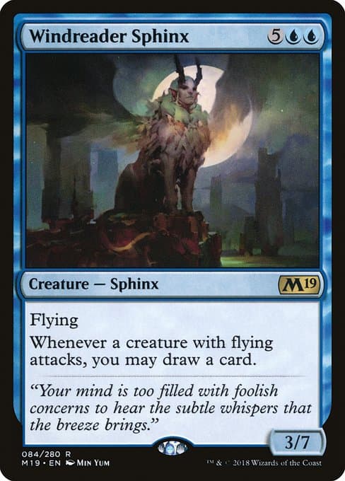 Windreader Sphinx from Core Set 2019 (Rare)