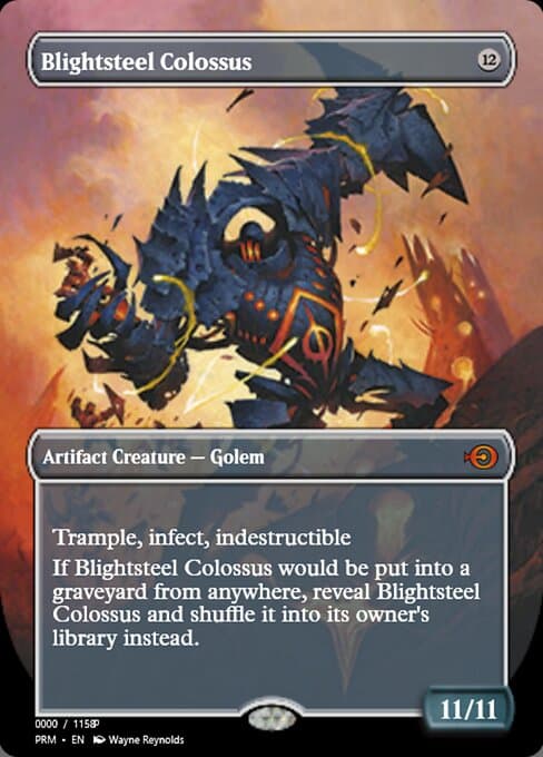Blightsteel Colossus from Magic Online Promos (Mythic)