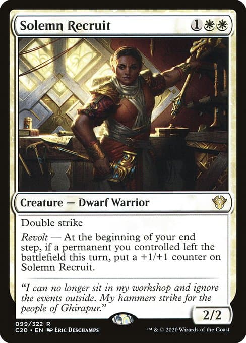 Solemn Recruit from Commander 2020 (Rare)