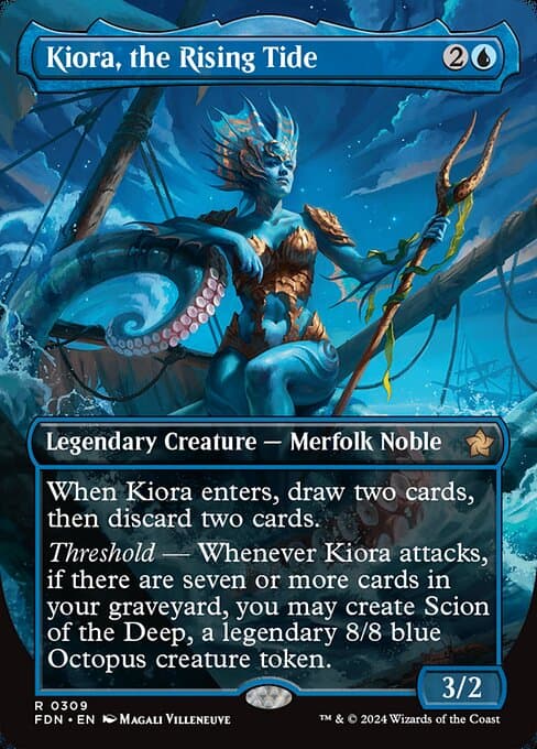 Kiora, the Rising Tide from Foundations (Rare)
