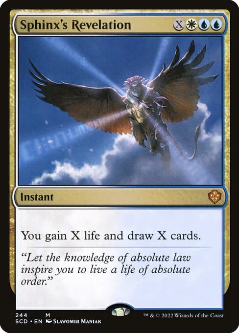 Sphinx's Revelation from Starter Commander Decks (Mythic)