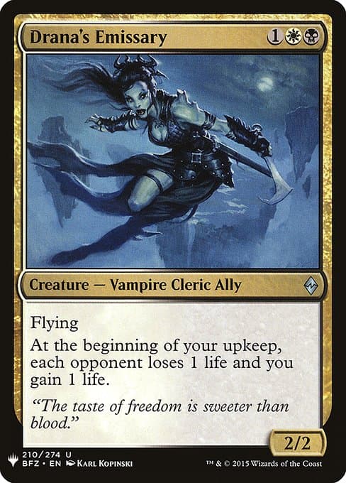 Drana's Emissary from The List (Uncommon)