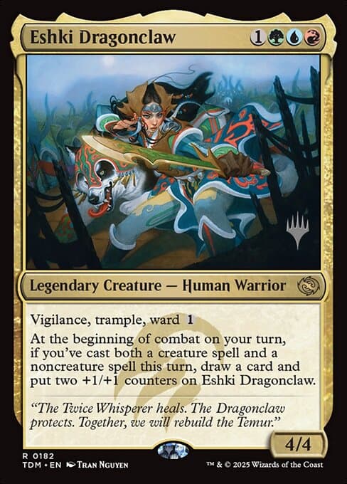 Eshki Dragonclaw from Tarkir: Dragonstorm Promos (Rare)