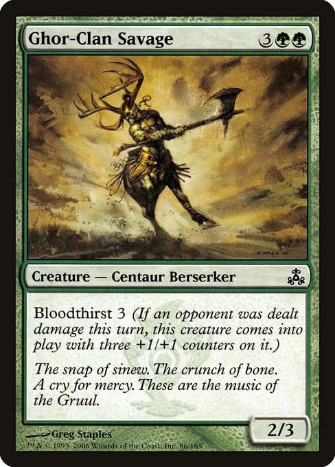 Ghor-Clan Savage from Guildpact (Common)