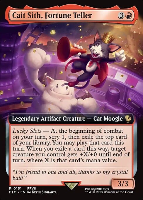 Cait Sith, Fortune Teller from Final Fantasy Commander (Rare)