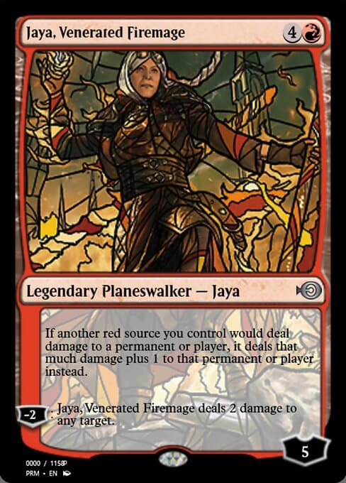 Jaya, Venerated Firemage from Magic Online Promos (Uncommon)