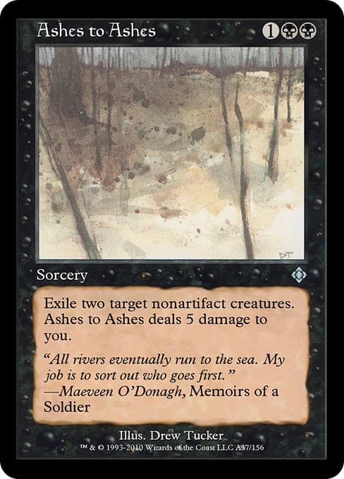Ashes to Ashes from Magic Online Theme Decks (Uncommon)