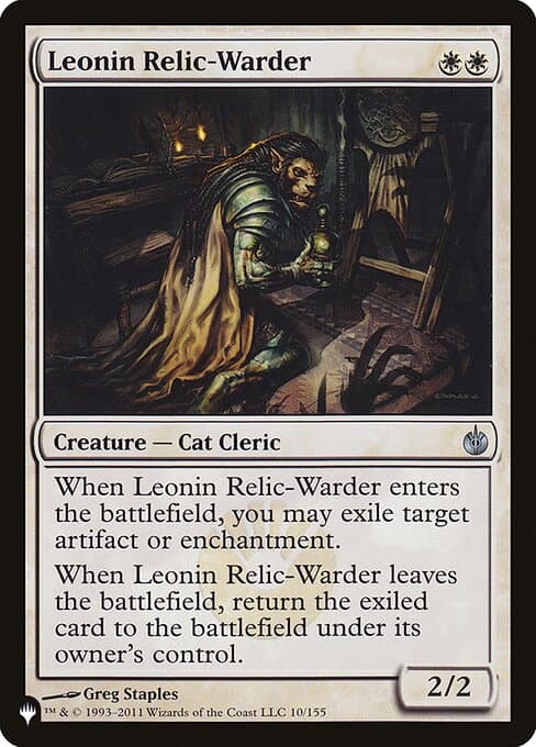 Leonin Relic-Warder from The List (Uncommon)