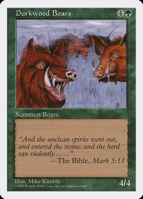 Durkwood Boars from Fifth Edition (Common)