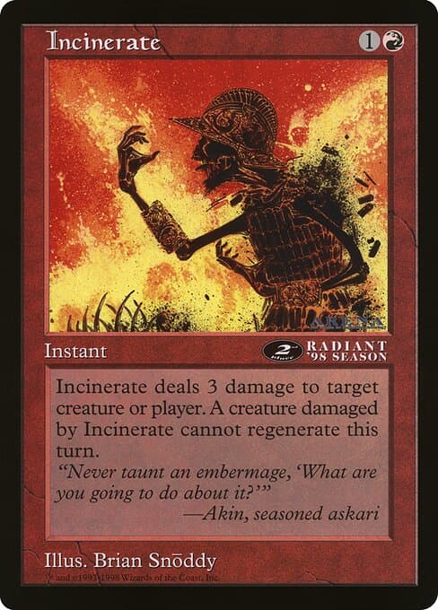 Incinerate (Rare)
