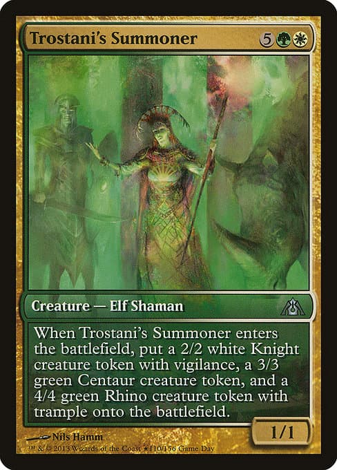 Trostani's Summoner from Dragon's Maze Promos (Uncommon)