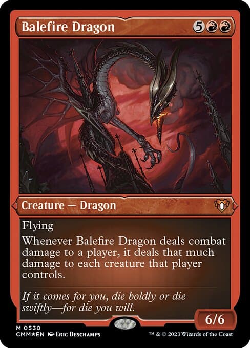 Balefire Dragon from Commander Masters (Mythic)