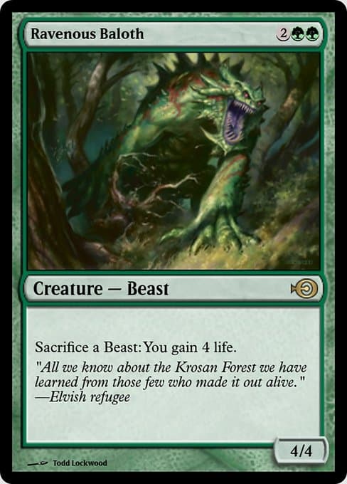 Ravenous Baloth from Magic Online Promos (Rare)