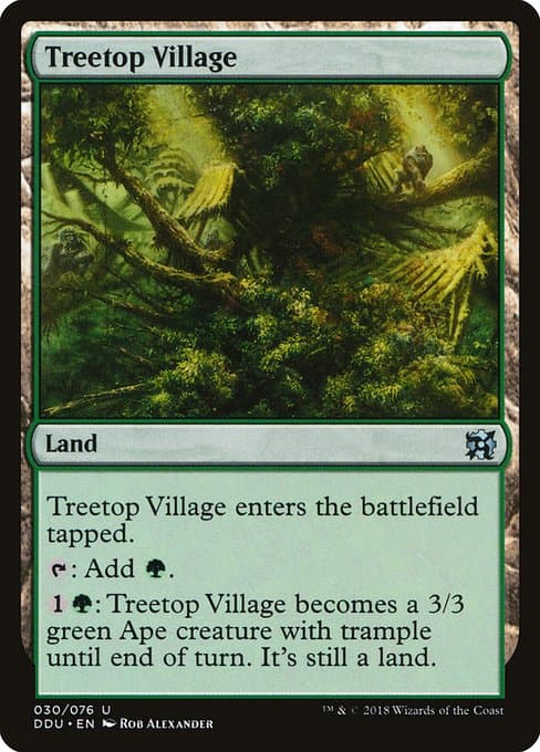 Treetop Village from Duel Decks: Elves vs. Inventors (Uncommon)