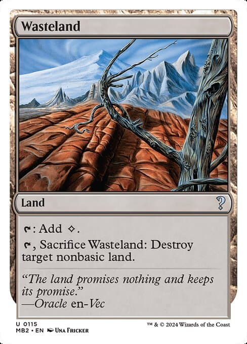 Wasteland from Mystery Booster 2 (Uncommon)