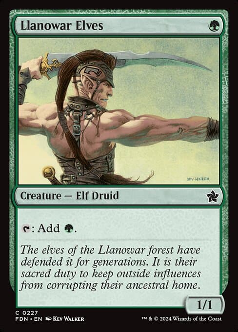 Llanowar Elves from Foundations (Common)