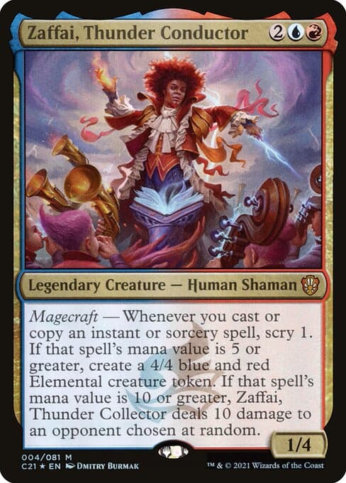 Zaffai, Thunder Conductor from Commander 2021 (Mythic)