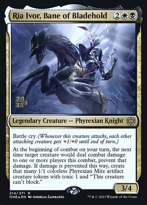 Ria Ivor, Bane of Bladehold from Phyrexia: All Will Be One Promos (Rare)