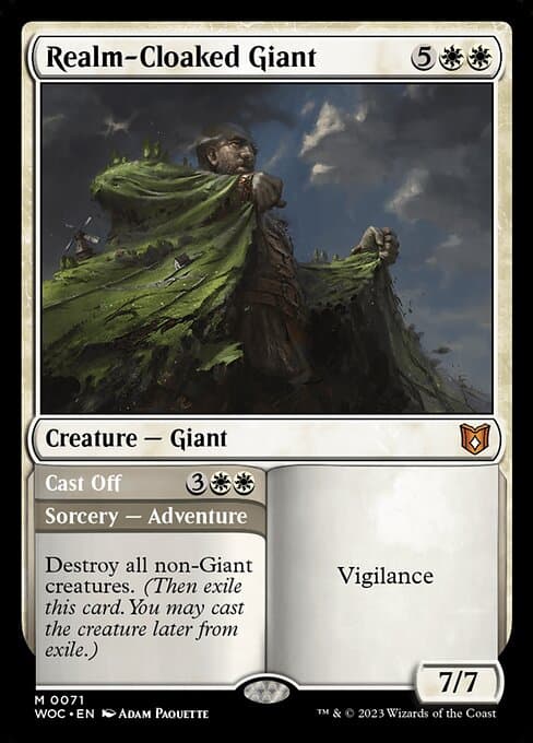 Realm-Cloaked Giant // Cast Off from Wilds of Eldraine Commander (Mythic)