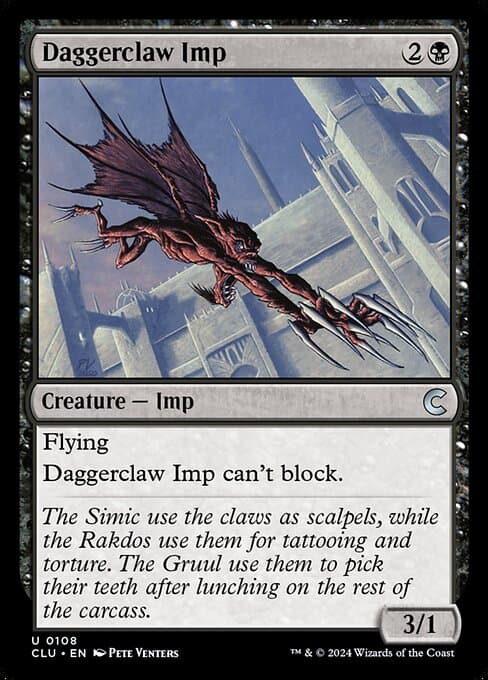 Daggerclaw Imp from Ravnica: Clue Edition (Uncommon)