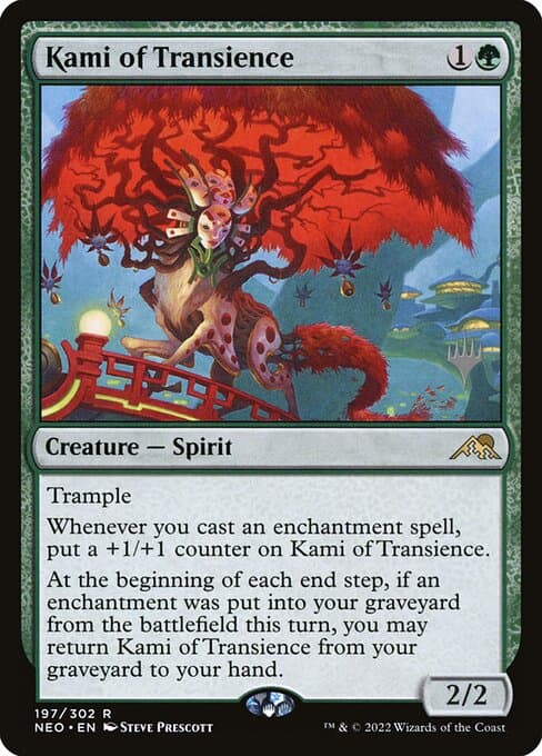 Kami of Transience from Kamigawa: Neon Dynasty Promos (Rare)
