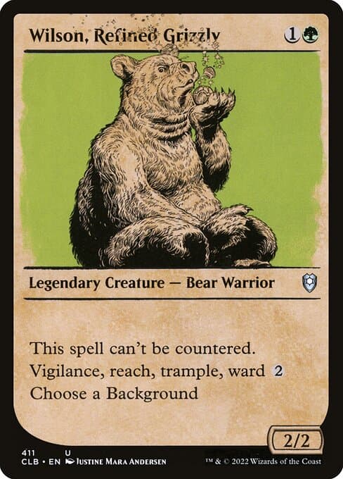 Wilson, Refined Grizzly from Commander Legends: Battle for Baldur's Gate (Uncommon)