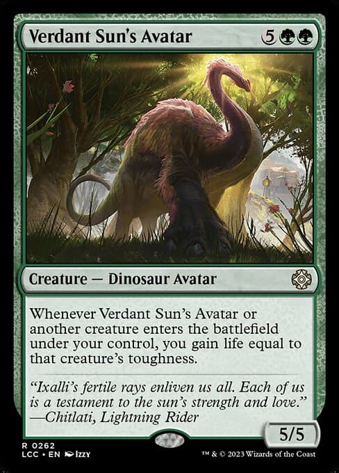 Verdant Sun's Avatar from The Lost Caverns of Ixalan Commander (Rare)