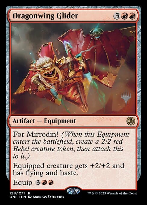 Dragonwing Glider from Phyrexia: All Will Be One Promos (Rare)