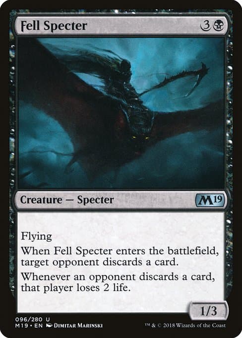 Fell Specter from Core Set 2019 (Uncommon)