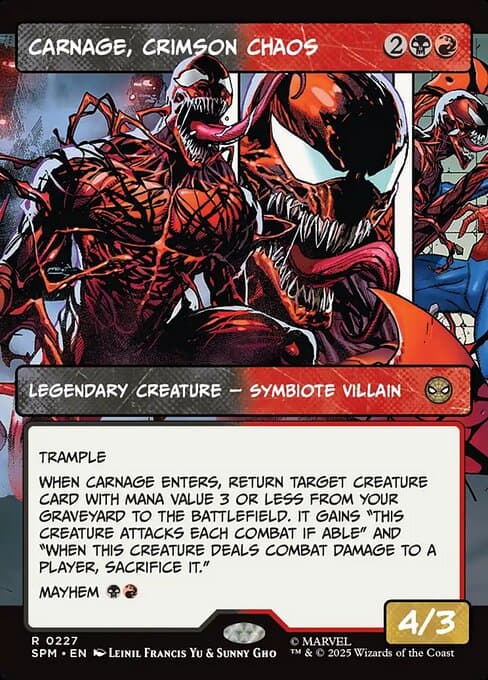 Carnage, Crimson Chaos from Marvel's Spider-Man (Rare)