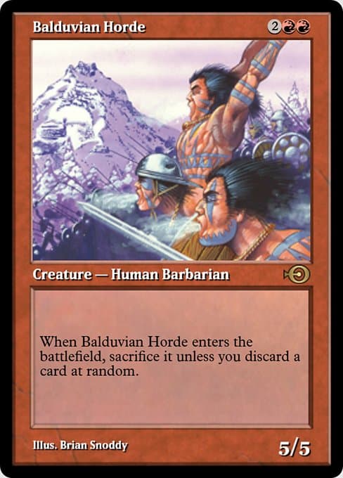 Balduvian Horde from Magic Online Promos (Rare)