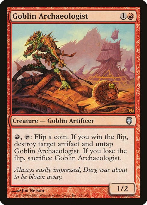 Goblin Archaeologist from Darksteel (Uncommon)