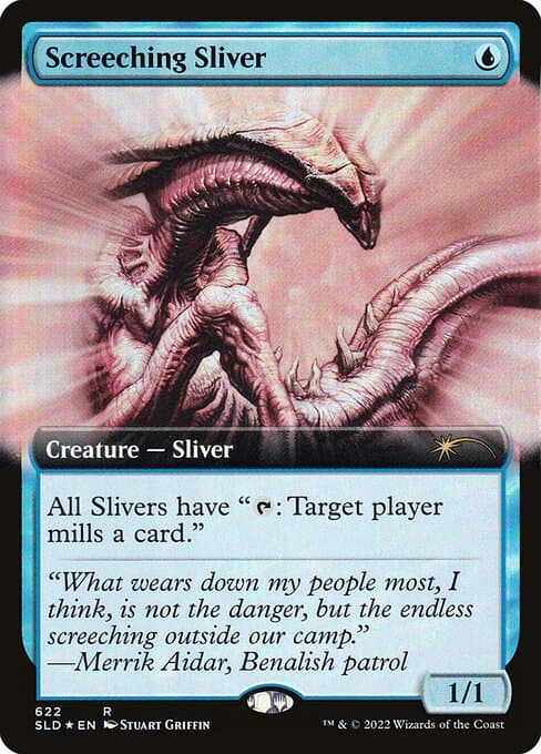 Screeching Sliver from Secret Lair Drop (Rare)