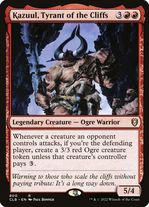 Kazuul, Tyrant of the Cliffs from Commander Legends: Battle for Baldur's Gate (Rare)